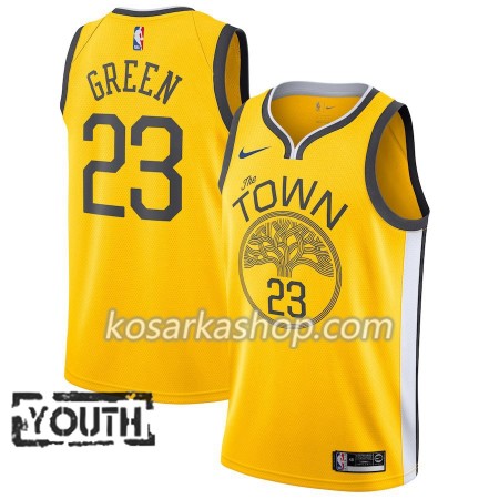 Dres Golden State Warriors Draymond Green 23 Nike 2018-19 Žuti Swingman - Dječji
